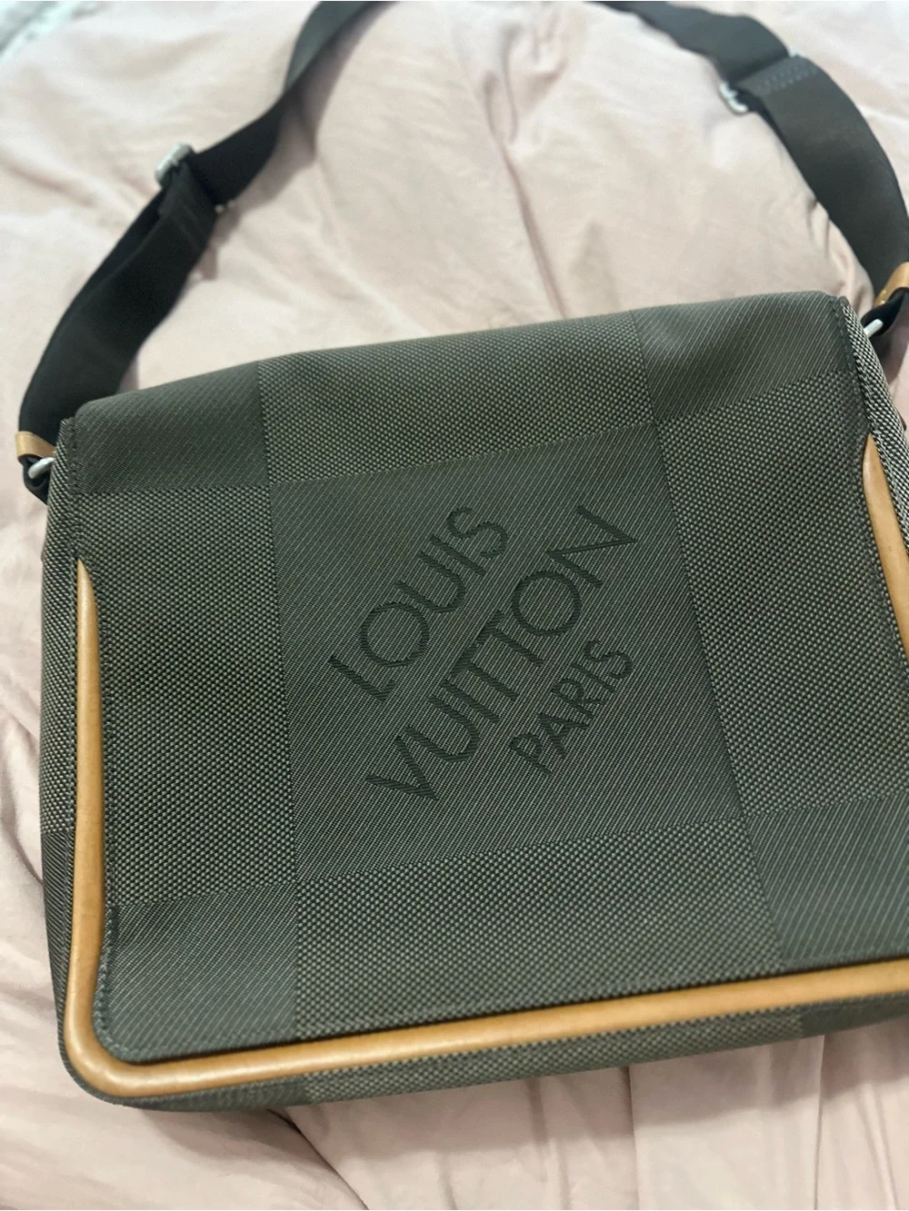 Authentic Louis Vuitton Messenger Bag with Brown Trim with dust bag!